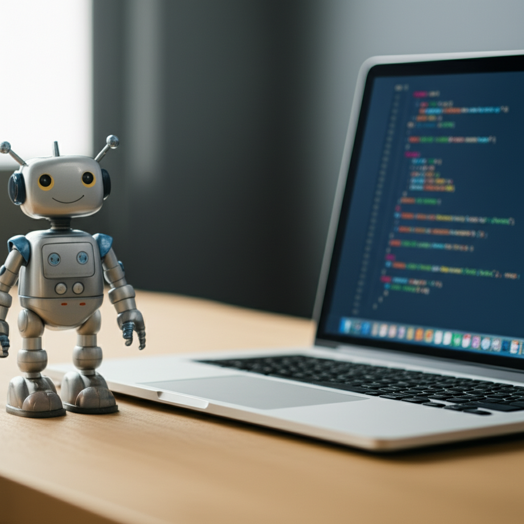 Generate A High Quality, Relevant Image Prompt For An Article About: Coding Dasar: Mudah & Inovatif!